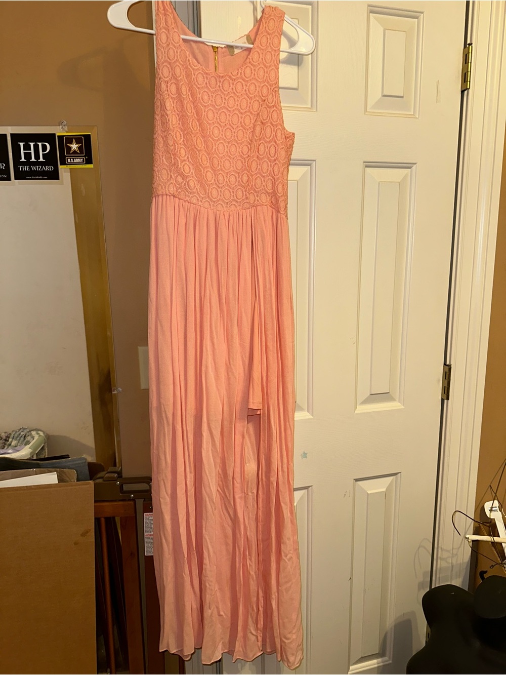 Altar'd State Dusty Peach Lace Detail Dress size medium